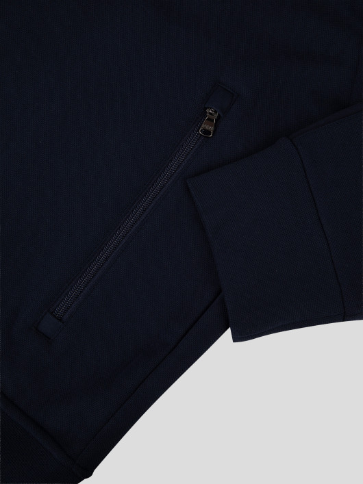 Sweat Zippé Col Droit Bleu Marine Ralph Lauren Grande Taille  - Capelstore