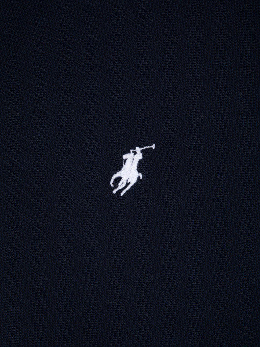 Sweat Zippé Col Droit Bleu Marine Ralph Lauren Grande Taille  - Capelstore