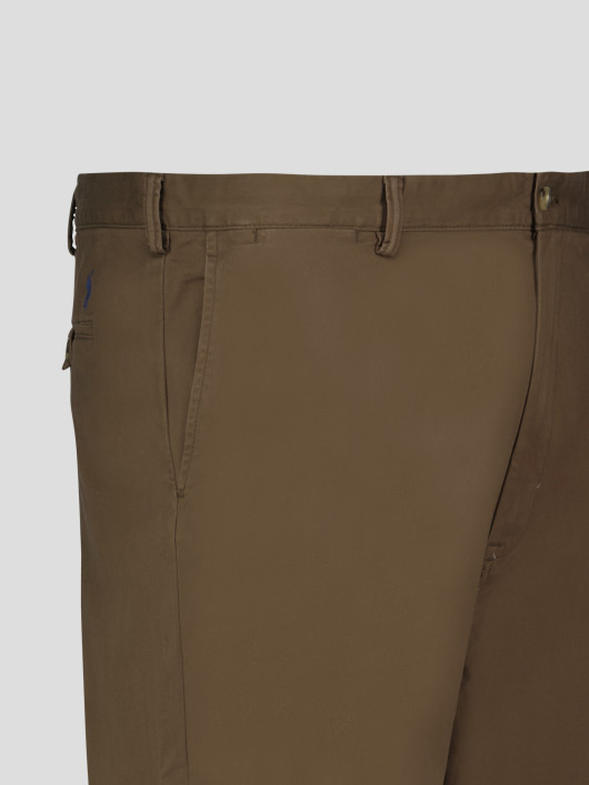 Pantalon Coupe Droite Marron Ralph Lauren Grande Taille