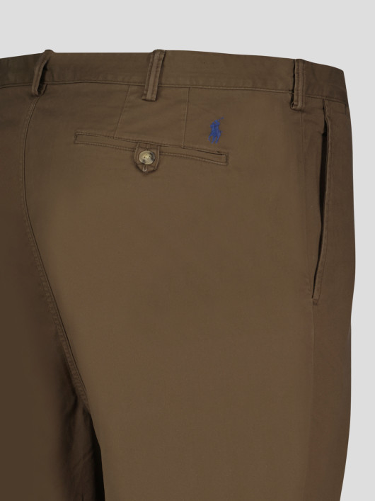 Pantalon Coupe Droite Marron Ralph Lauren Grande Taille