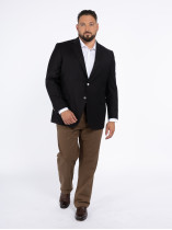 Pantalon Coupe Droite Marron Ralph Lauren Grande Taille