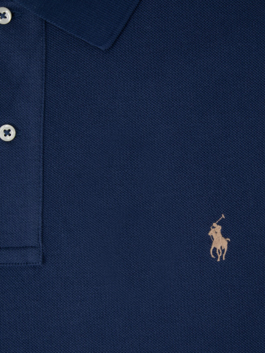 Polo Manches Courtes Bleu Marine Ralph Lauren Grande Taille