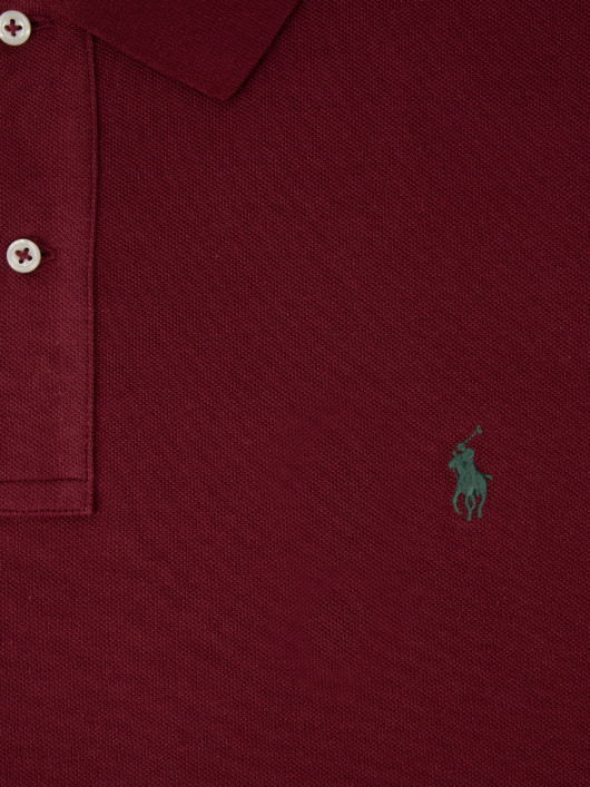 Polo Manches Courtes Bordeaux Ralph Lauren Grande Taille