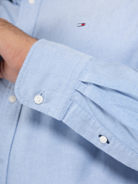 Chemise Oxford Bleu Ciel Tommy Hilfiger Grande Taille