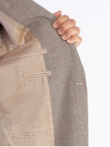Veste en Laine Camel Pal Zileri Grande Taille