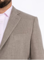 Veste en Laine Camel Pal Zileri Grande Taille