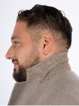 Veste en Laine Camel Pal Zileri Grande Taille