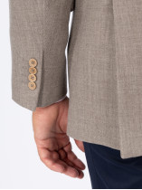 Veste en Laine Camel Pal Zileri Grande Taille