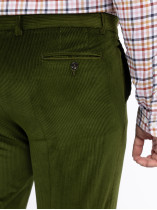 Pantalon Grant en Velours Vert Foret Capel Grande Taille
