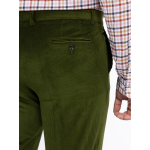 Pantalon Grant en Velours Grande Taille Vert Foret