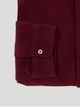 Chemise En Maille Piqué Bordeaux  Grande Taille