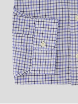 Chemise A Carreaux Ecru Grande Taille