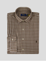 Chemise A Carreaux Marron Grande Taille