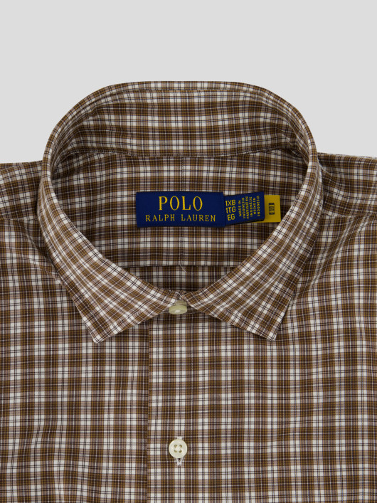 Chemise A Carreaux Marron Grande Taille