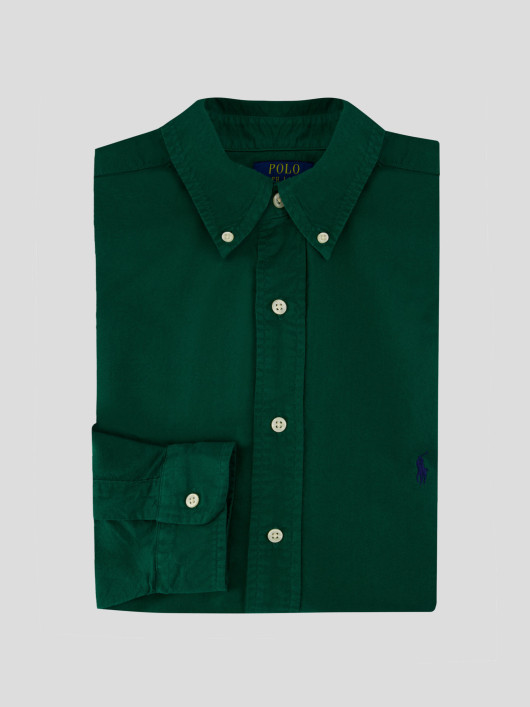Chemise Oxford Verte Grande Taille