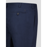 Pantalon En Coton Bleu Marine Grande Taille