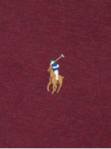 Polo Manches Longues Bordeaux Grande Taille