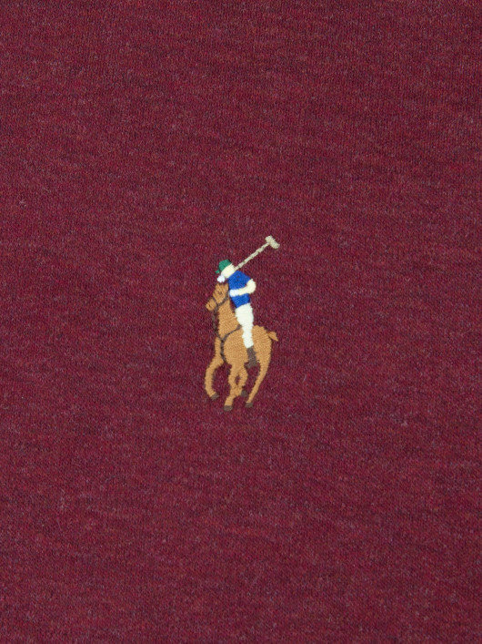 Polo Manches Longues Bordeaux Grande Taille