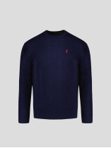Pull En Cachemire Bleu Marine Grande Taille