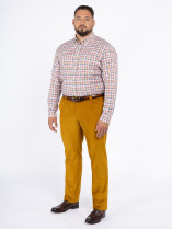 Pantalon Grant En Velours Ocre Capel