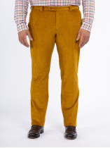 Pantalon Grant En Velours Ocre Capel