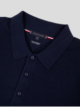 Pull Col Polo Bleu Marine Grande Taille