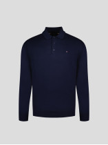 Pull Col Polo Bleu Marine Grande Taille