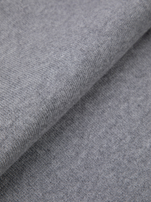 Pull Col Polo Gris Grande Taille