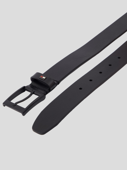 Ceinturon Cuir Noir Tommy Hilfiger Grande Taille | Capelstore