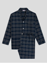 Pyjama Carreaux en Flanelle Grande Taille