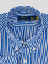 Chemise A Rayures Grande Taille Bleu Ralph Lauren