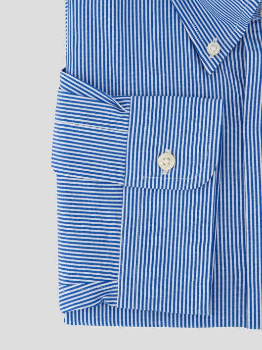Chemise A Rayures Grande Taille Bleu Ralph Lauren