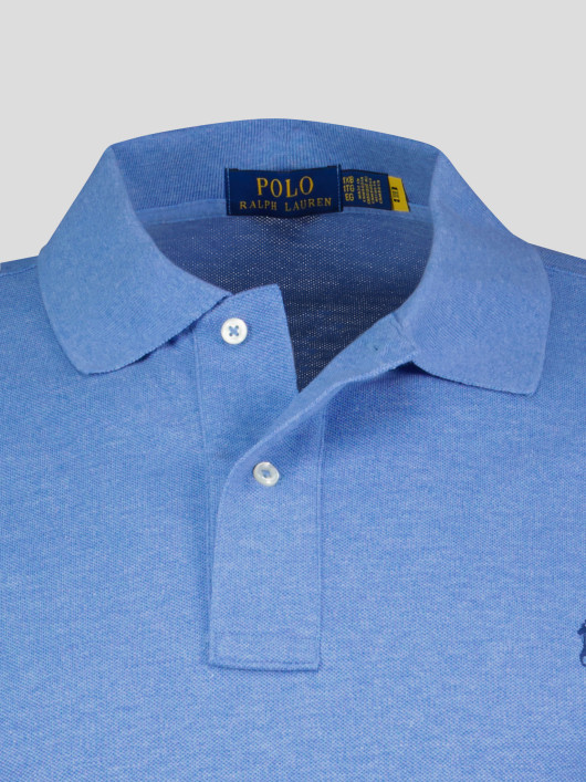 Polo Manches Longues Grande Taille Bleu Ralph Lauren