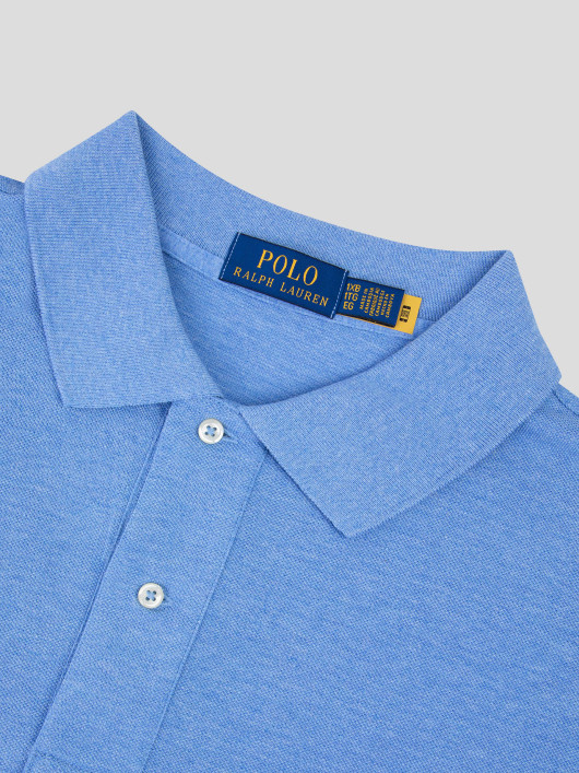 Polo Manches Longues Grande Taille Bleu Ralph Lauren