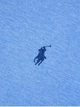 Polo Manches Longues Grande Taille Bleu Ralph Lauren