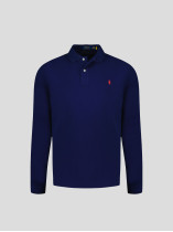 Polo Manches Longues Grande Taille Marine Ralph Lauren