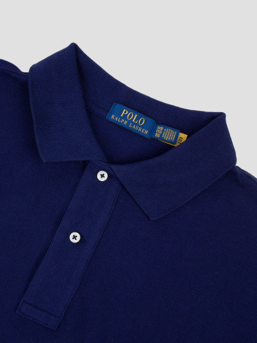 Polo Manches Longues Grande Taille Marine Ralph Lauren