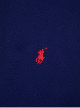 Polo Manches Longues Grande Taille Marine Ralph Lauren