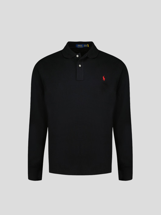 Polo Manches Longues Grande Taille Noir Ralph Lauren