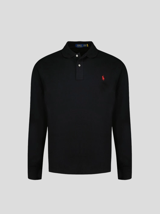 Polo Manches Longues Grande Taille Noir Ralph Lauren
