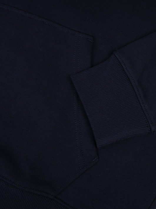 Sweatshirt A Capuche Bleu Marine Grande Taille