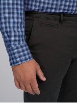 Pantalon Chino Grande Taille Vert Foncé Capel