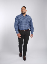 Pantalon Chino Grande Taille Vert Foncé Capel