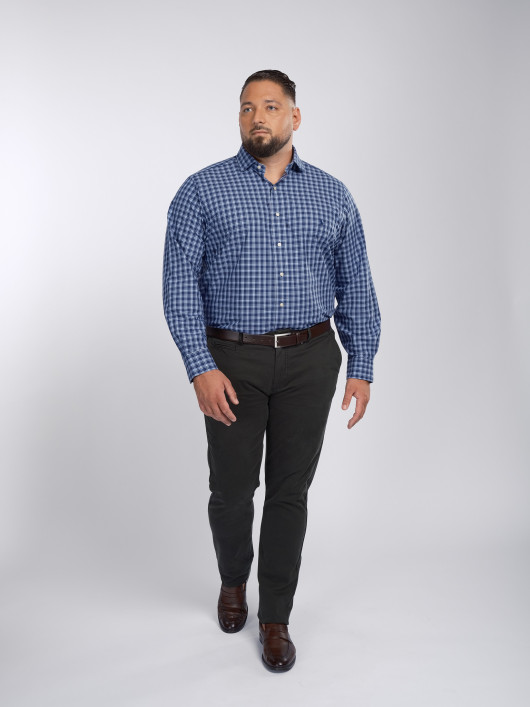 Pantalon Chino Grande Taille Vert Foncé Capel