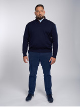 Pantalon Coton Grande Taille Marine Capel