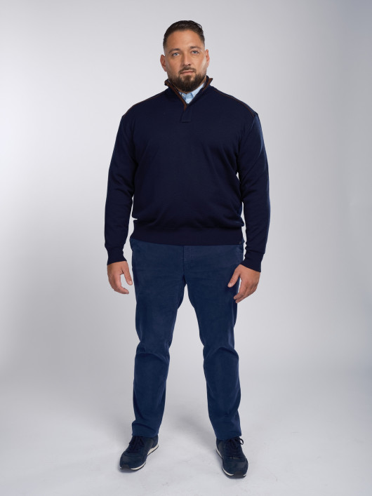 Pantalon Coton Grande Taille Marine Capel