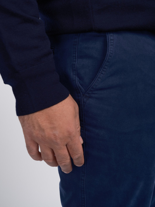 Pantalon Coton Grande Taille Marine Capel
