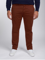 Pantalon Chino Grande Taille Bordeaux Capel