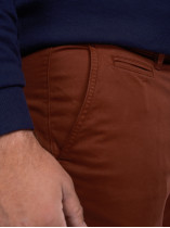 Pantalon Chino Grande Taille Bordeaux Capel
