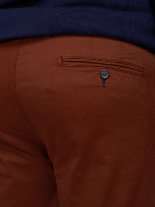 Pantalon Chino Grande Taille Bordeaux Capel